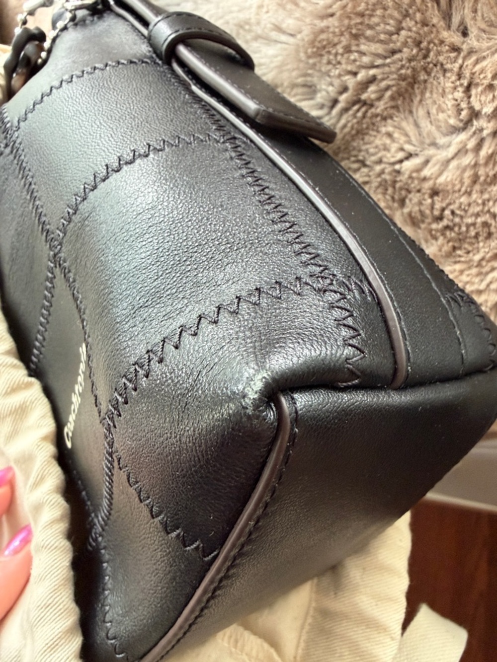 Coach Black Alter/Ego Medium Slouchy Shoulder Bag Upcrafted Leather Coachtopia - Picture 13 of 16